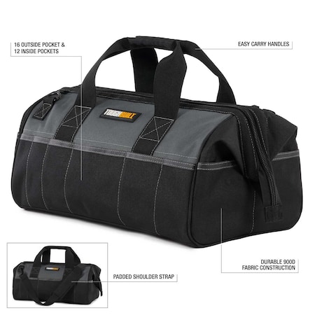 Toughbuilt Tool Bag, Bags, Polyester TB-77-18